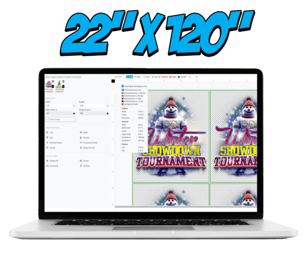 22 x 120 Gang Sheet