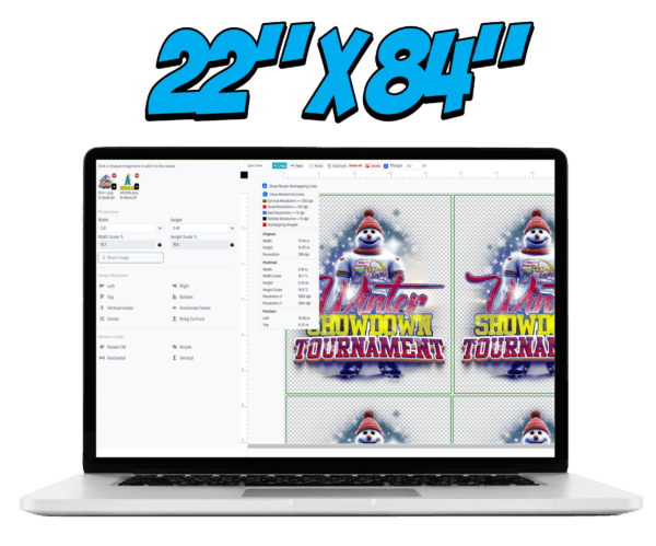 22 x 84 Gang Sheet