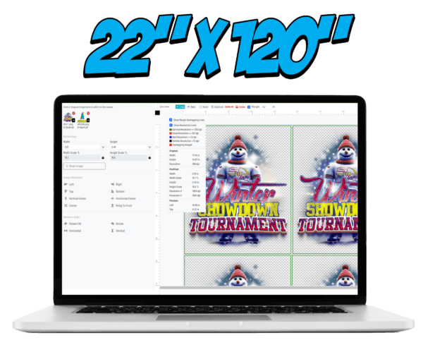 22 x 120 Gang Sheet