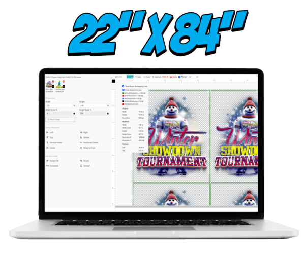 22 x 84 Gang Sheet